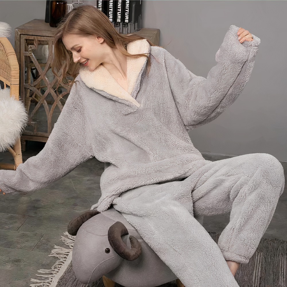 Elizabeth | Fleece pajama set for women
