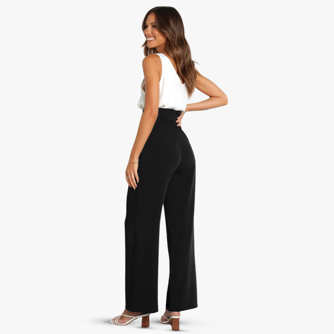 Andrea® | Wide women's trousers with tie belt