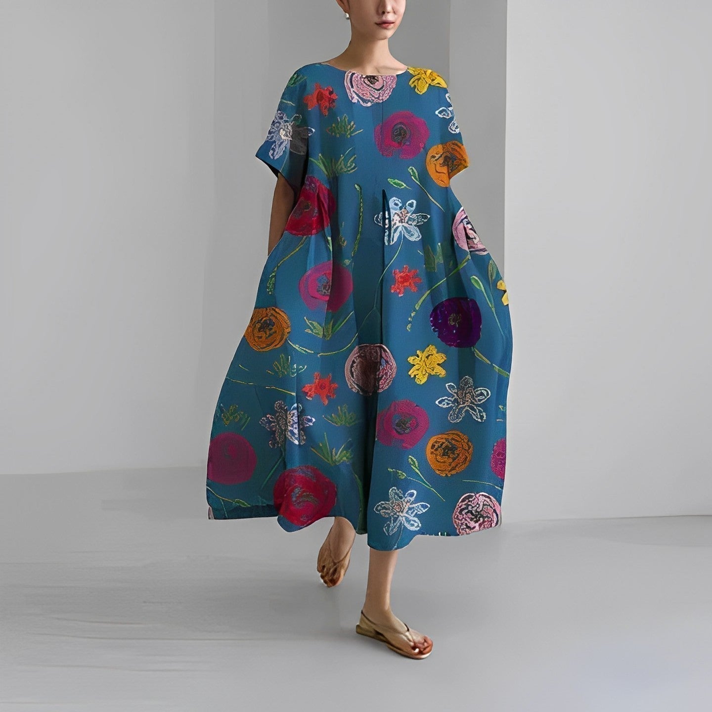 Stella® | Comfortable Floral Dress
