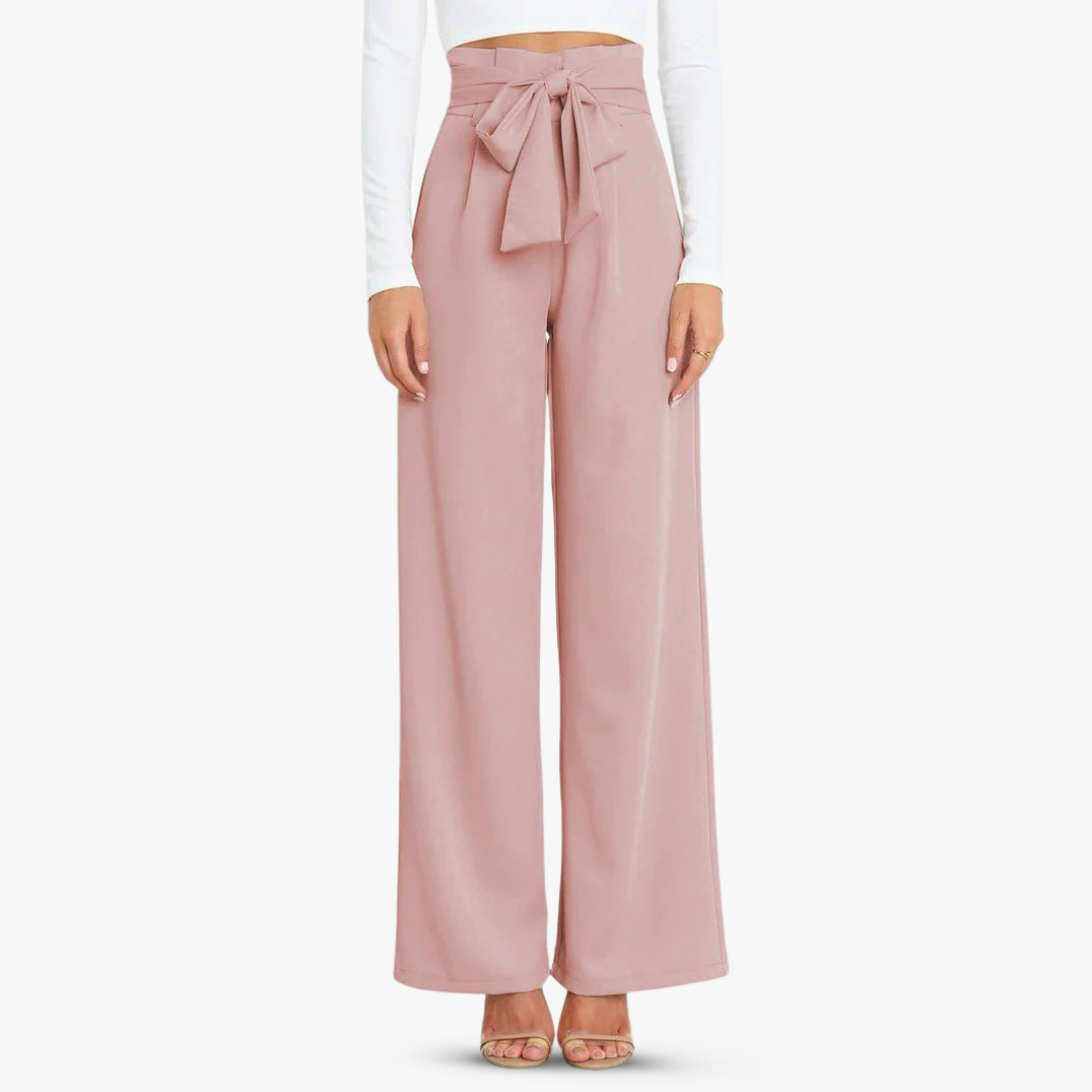 Andrea® | Wide women's trousers with tie belt