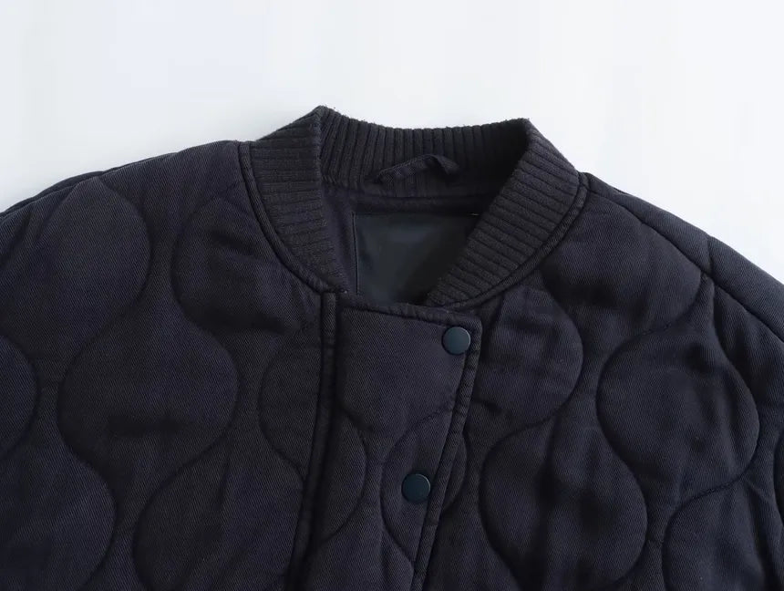 Brenda | Cotton jacket with a crew neck