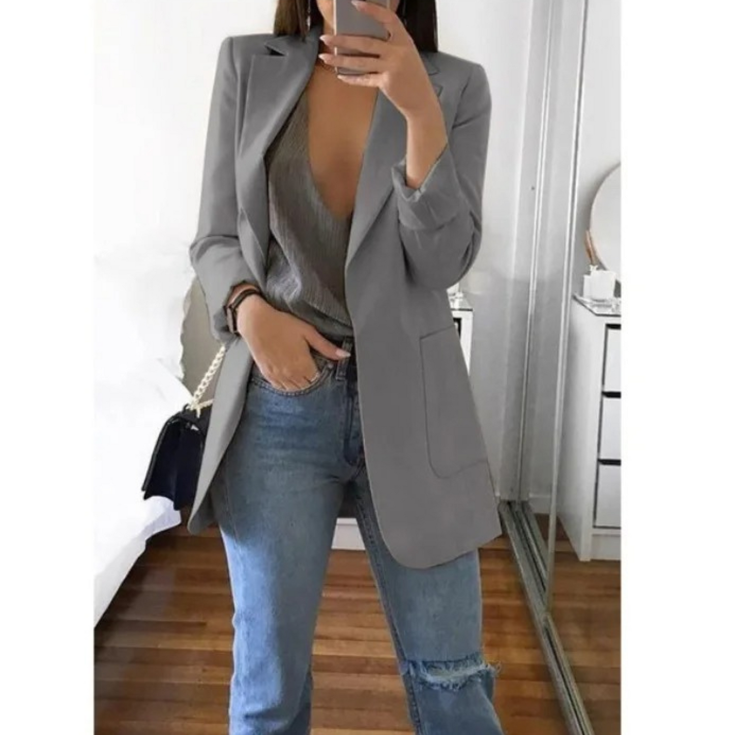 Simone | Long women's blazer
