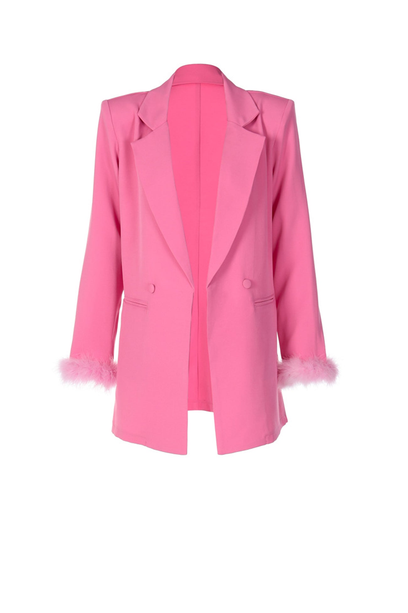 Luciana | Suit with fixed lapels and fluffy cuffs