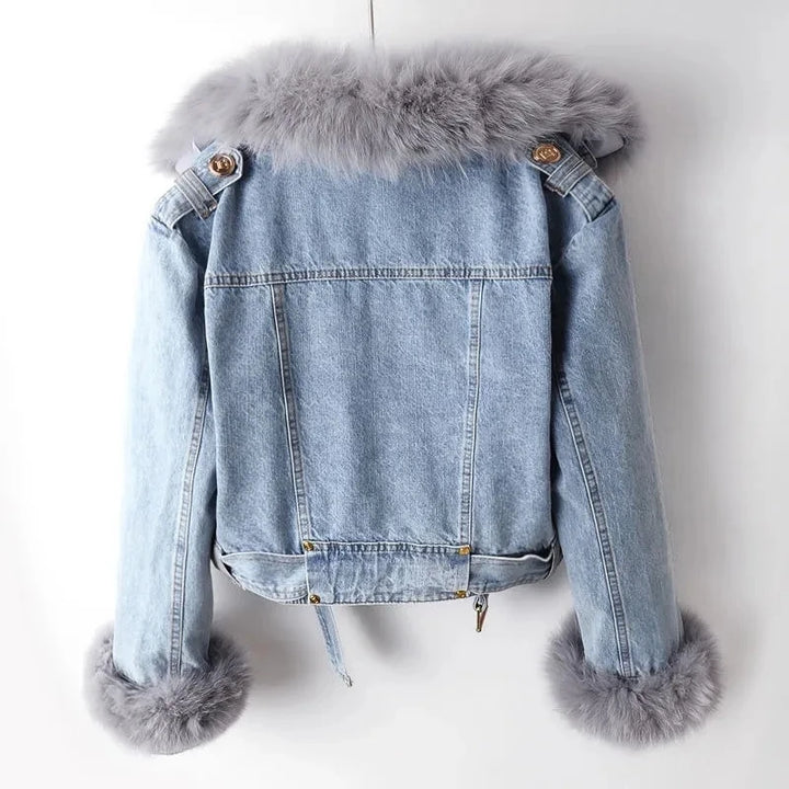 Sandra | Short denim jacket with lining