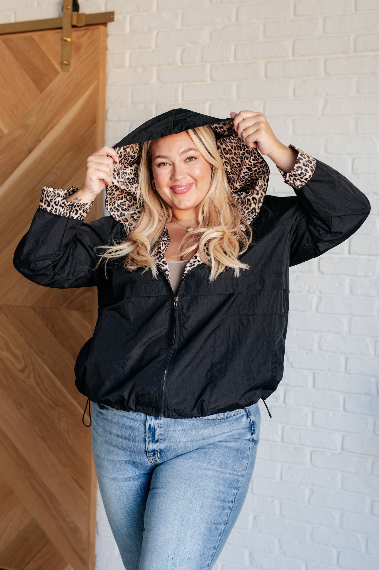 Marlene | Let's Get Wild hooded windbreaker