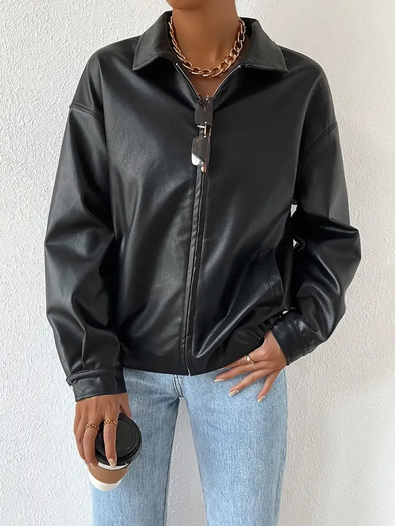 Tatum | Women's Oversized Zip-Up Jacket