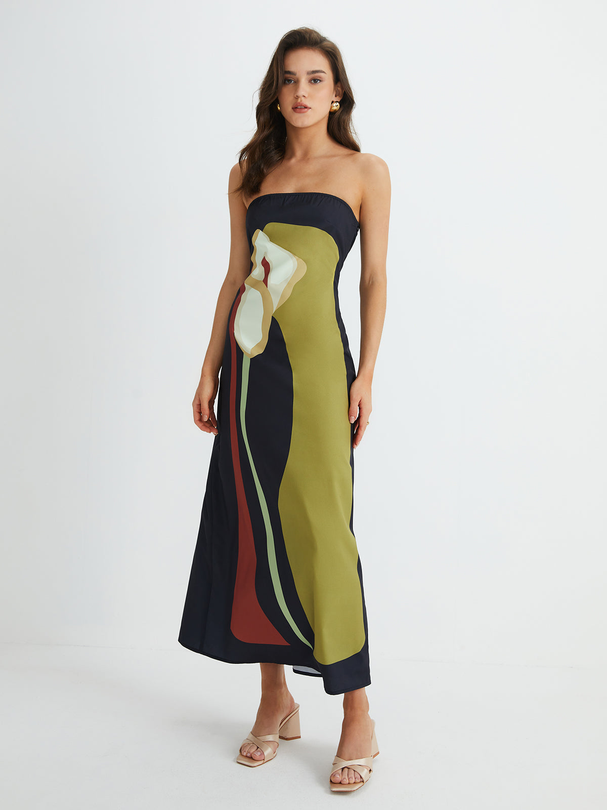 Logan® | Women'S Floral Strapless Summer Maxi Dress