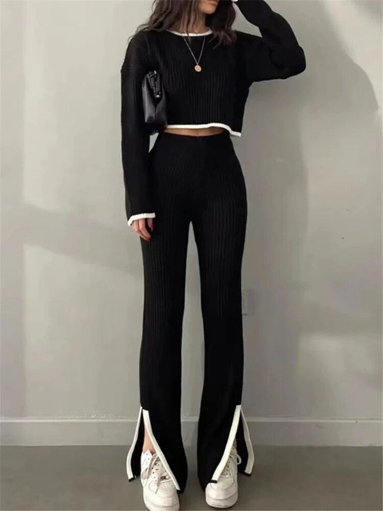 Henny | Knitted tracksuit set