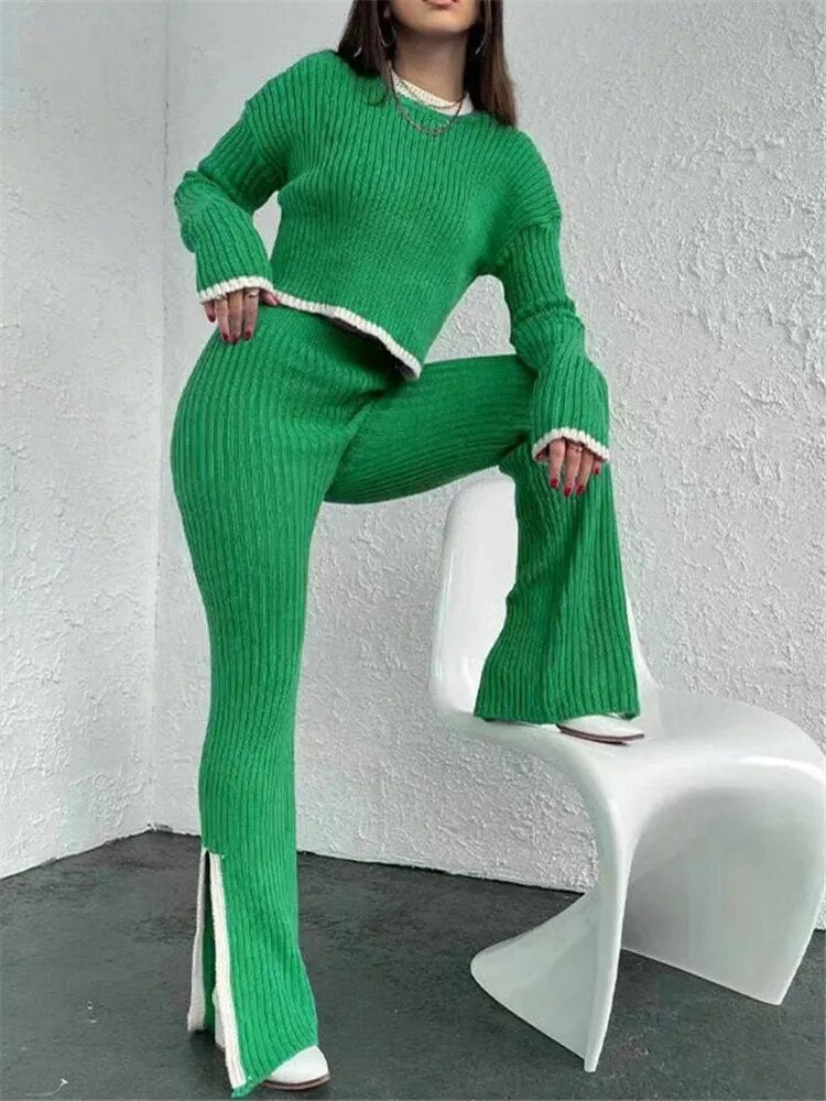 Henny | Knitted tracksuit set