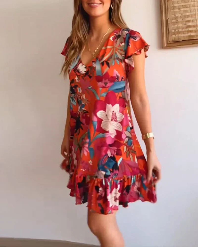 Jacinta® | Light women's summer dress with ruffles