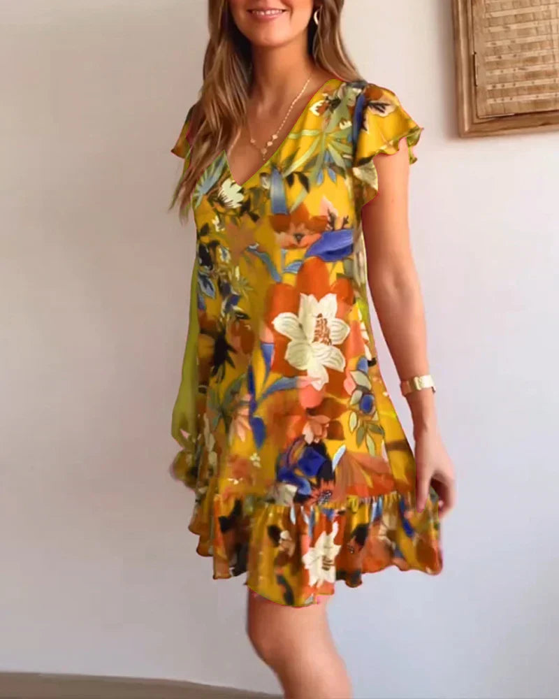 Jacinta® | Light women's summer dress with ruffles