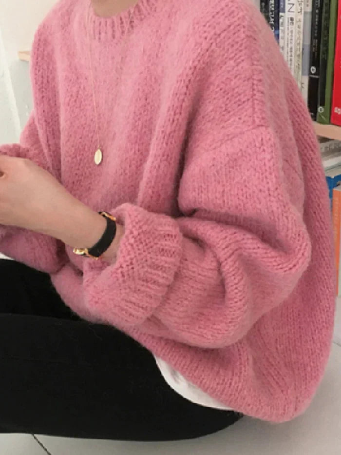 Delia | handwoven oversized sweater for women