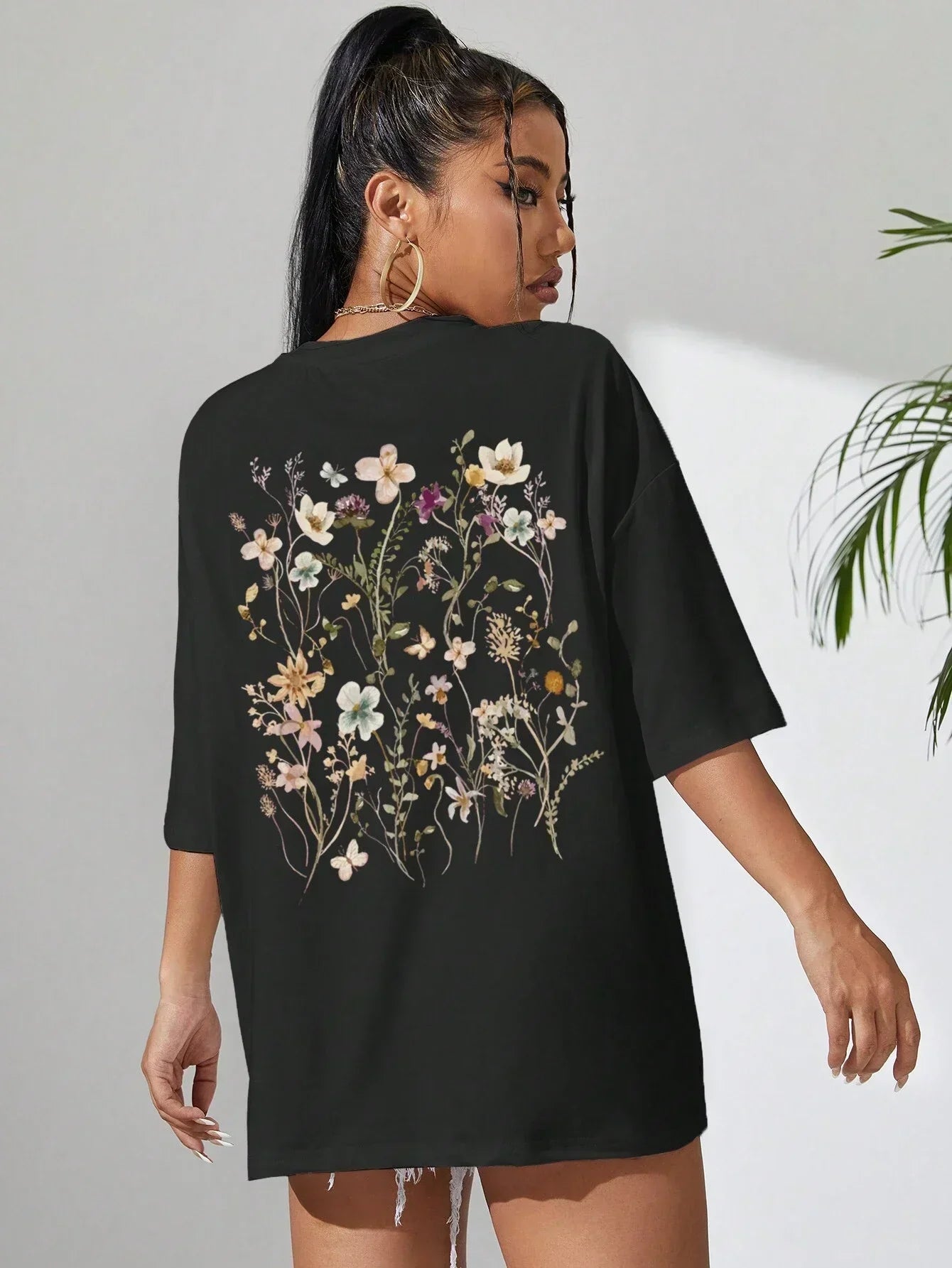 Guadalupe® | Floral women's cotton T-shirt