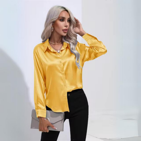 Margot | Elegant office long sleeve shirt