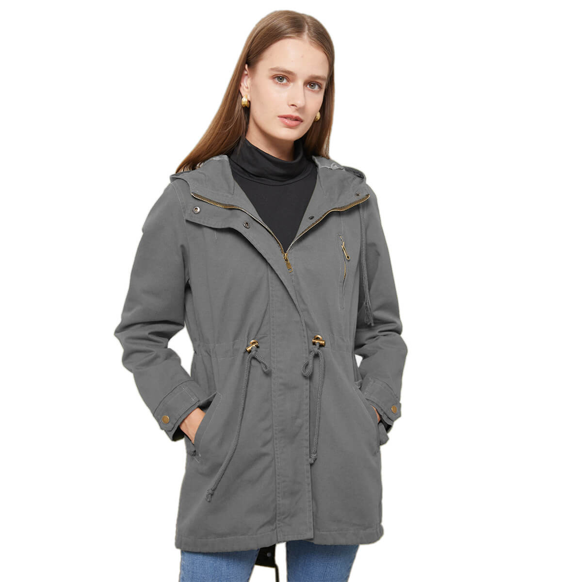 Alba | Parka waist hooded jacket