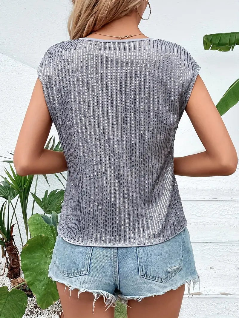 Yesica® | Glittery blouse for women