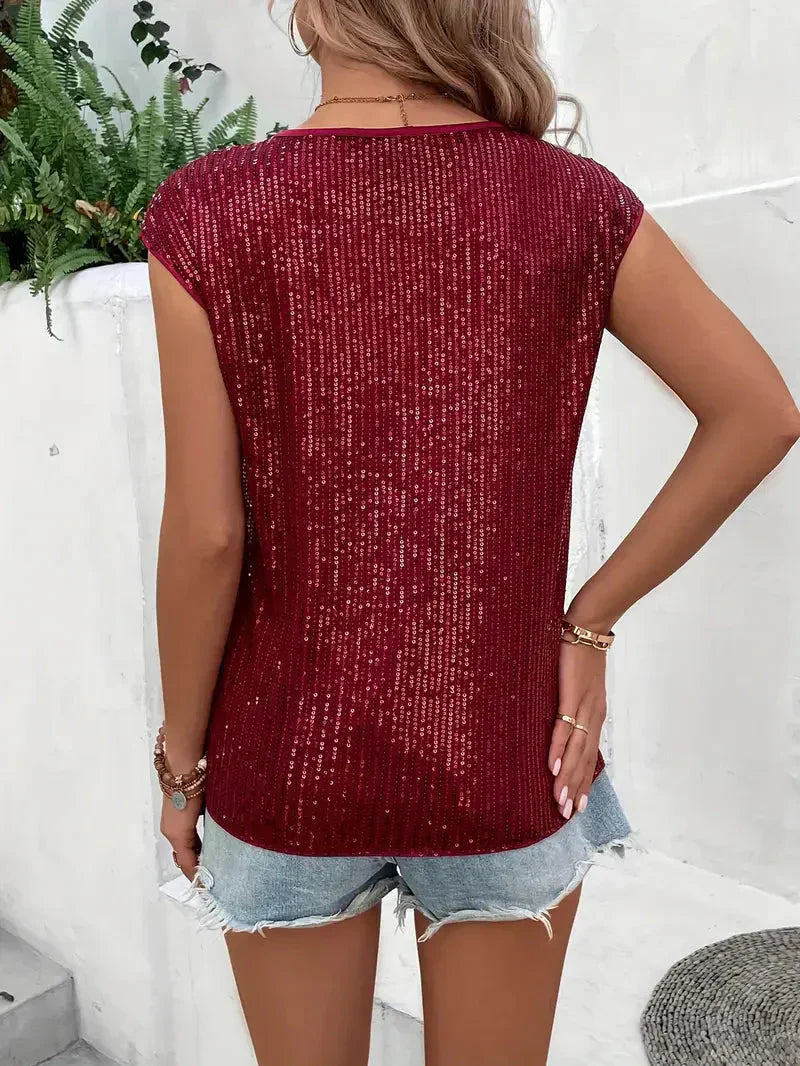 Yesica® | Glittery blouse for women
