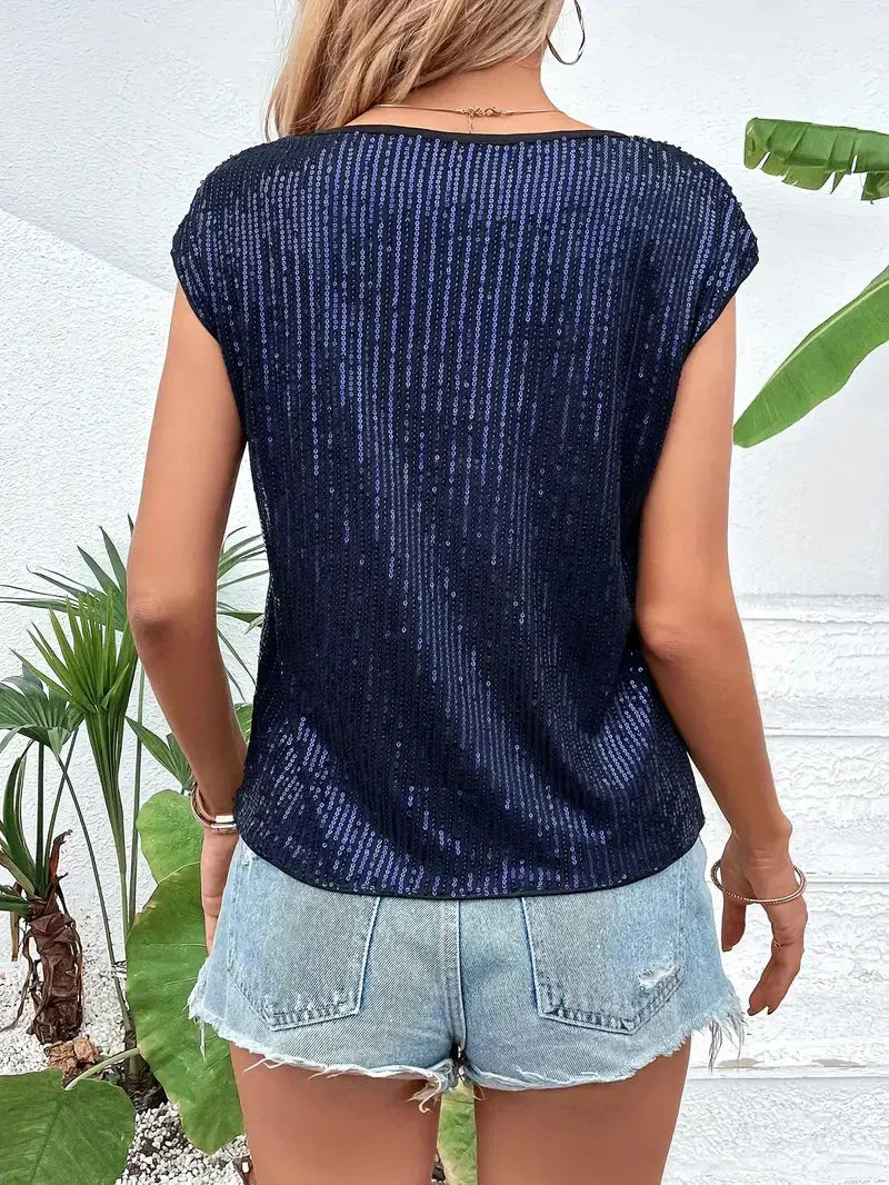 Yesica® | Glittery blouse for women
