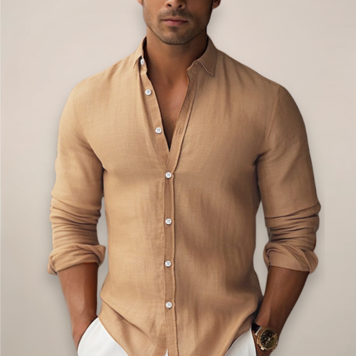 Doug | Men’s Casual Button Up Summer Shirt