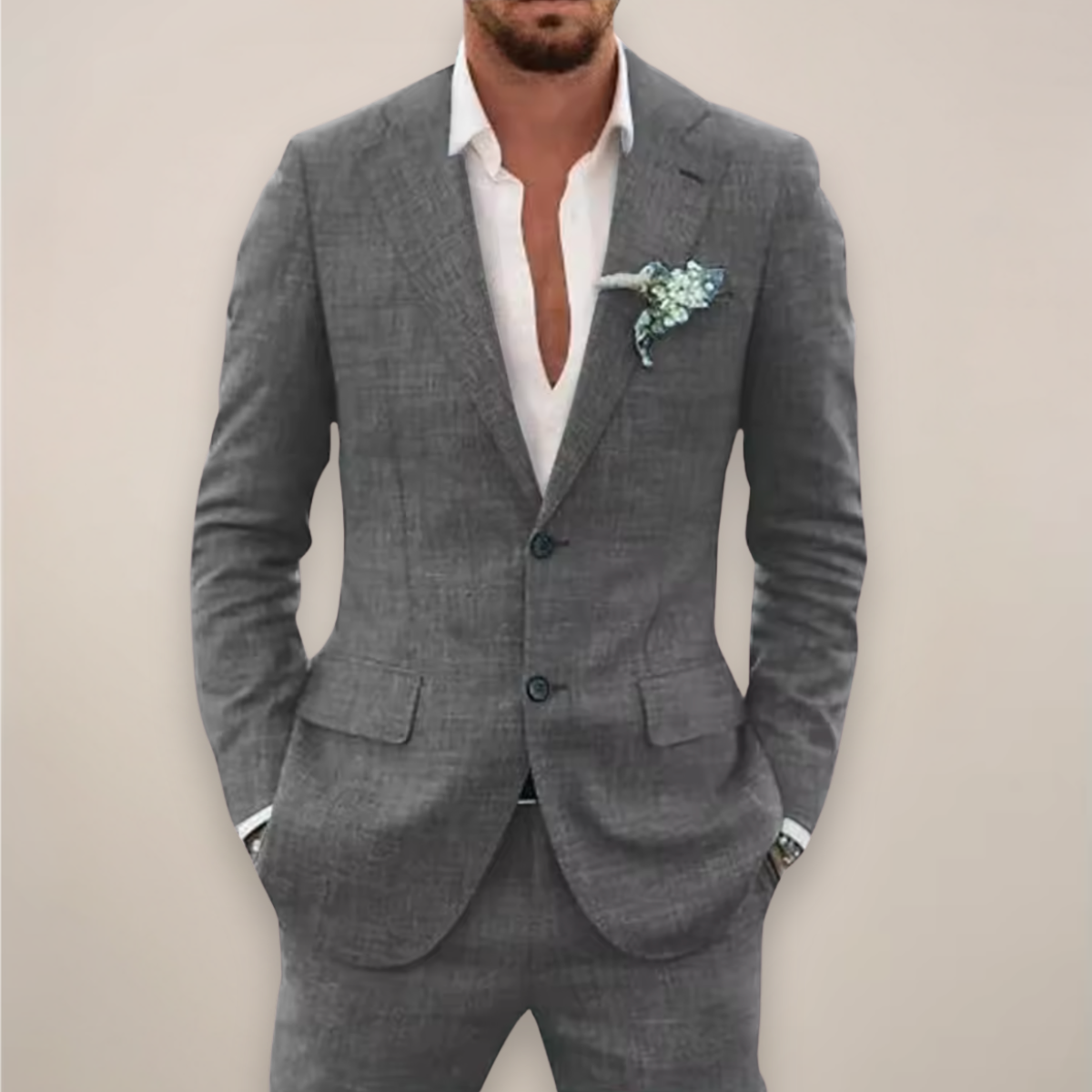 Barry | Men Spring Notch Lapel Suit Set