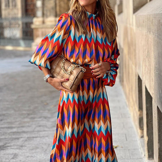 Inés® | Formal Printed Midi Dress