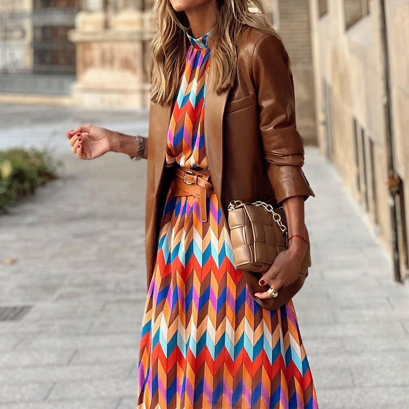 Inés® | Formal Printed Midi Dress