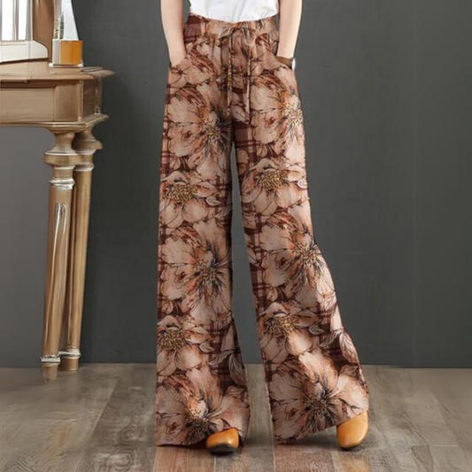 Lotte | Bohemian pants with elastic waistband