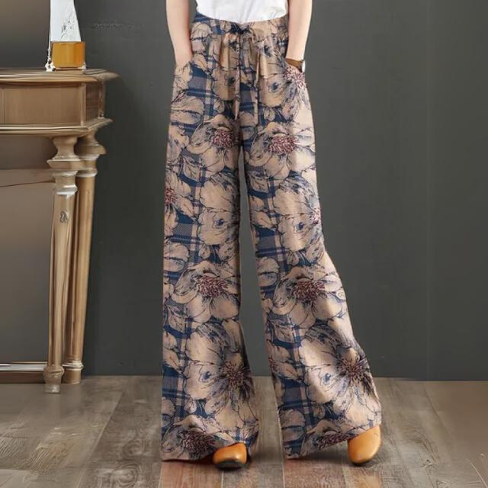 Lotte | Bohemian pants with elastic waistband