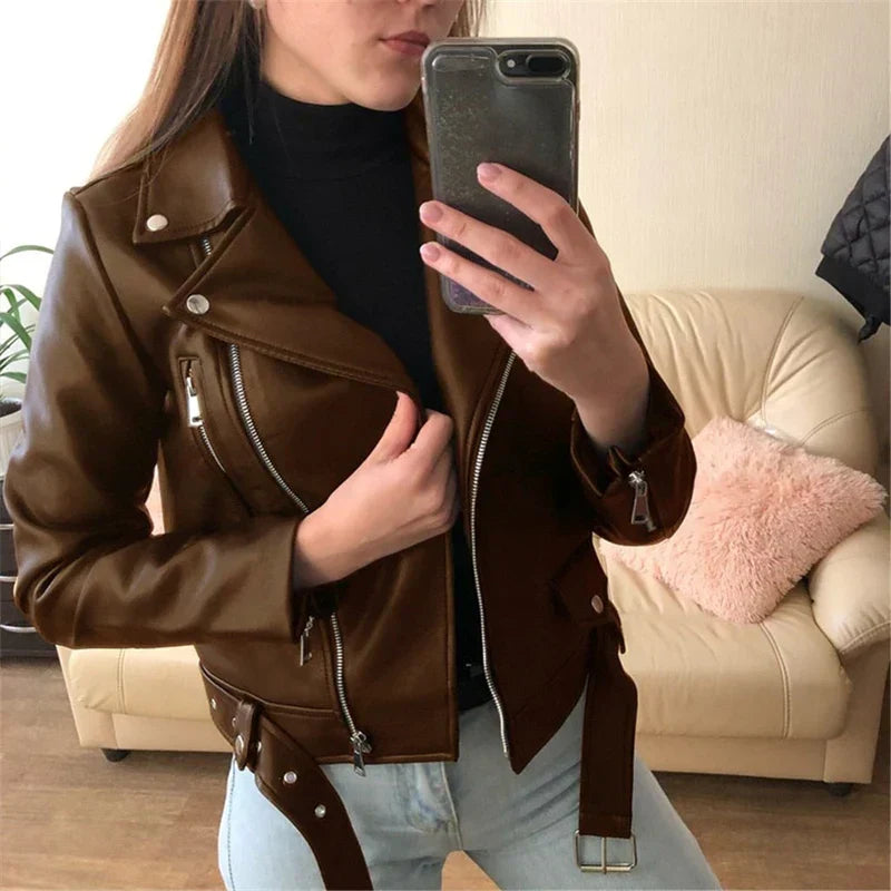 Fabiola | Stylish and high quality leather jacket for women
