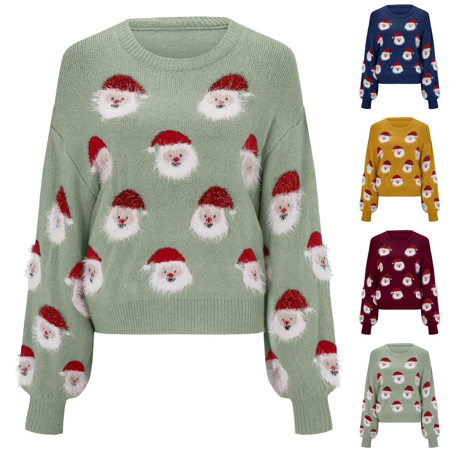 Azucena | Oversized Christmas sweater with Santa Claus motif