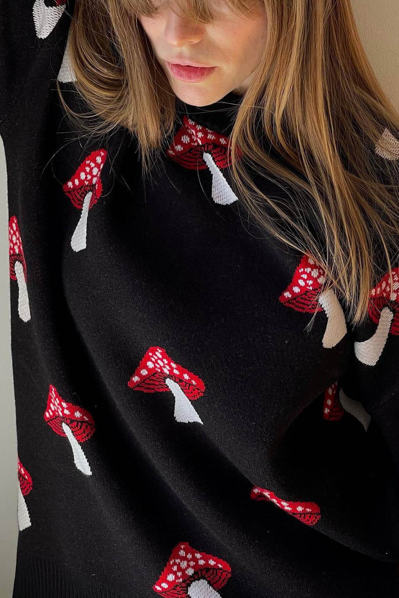 Julia | Mushroom graphic sweater