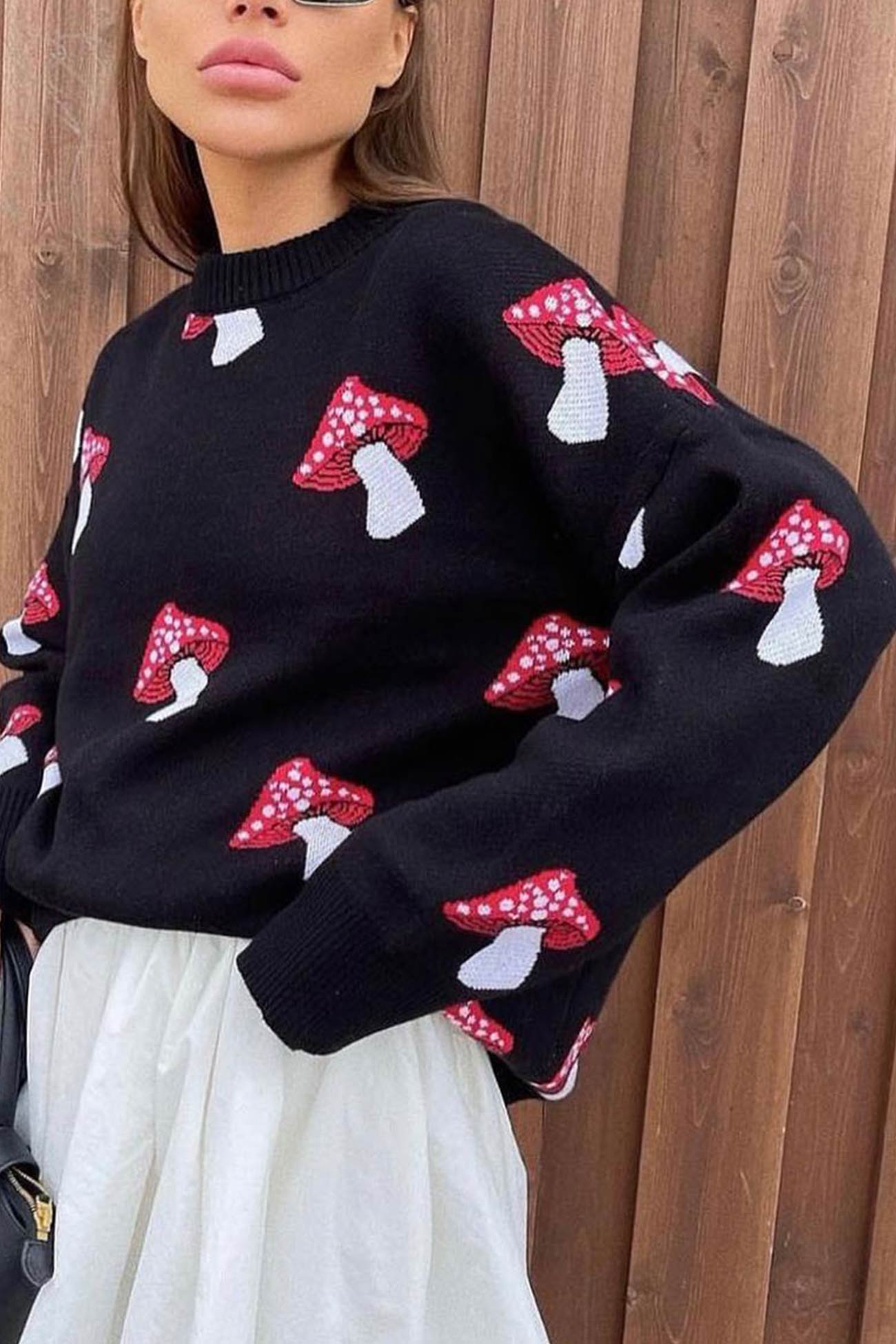 Julia | Mushroom graphic sweater