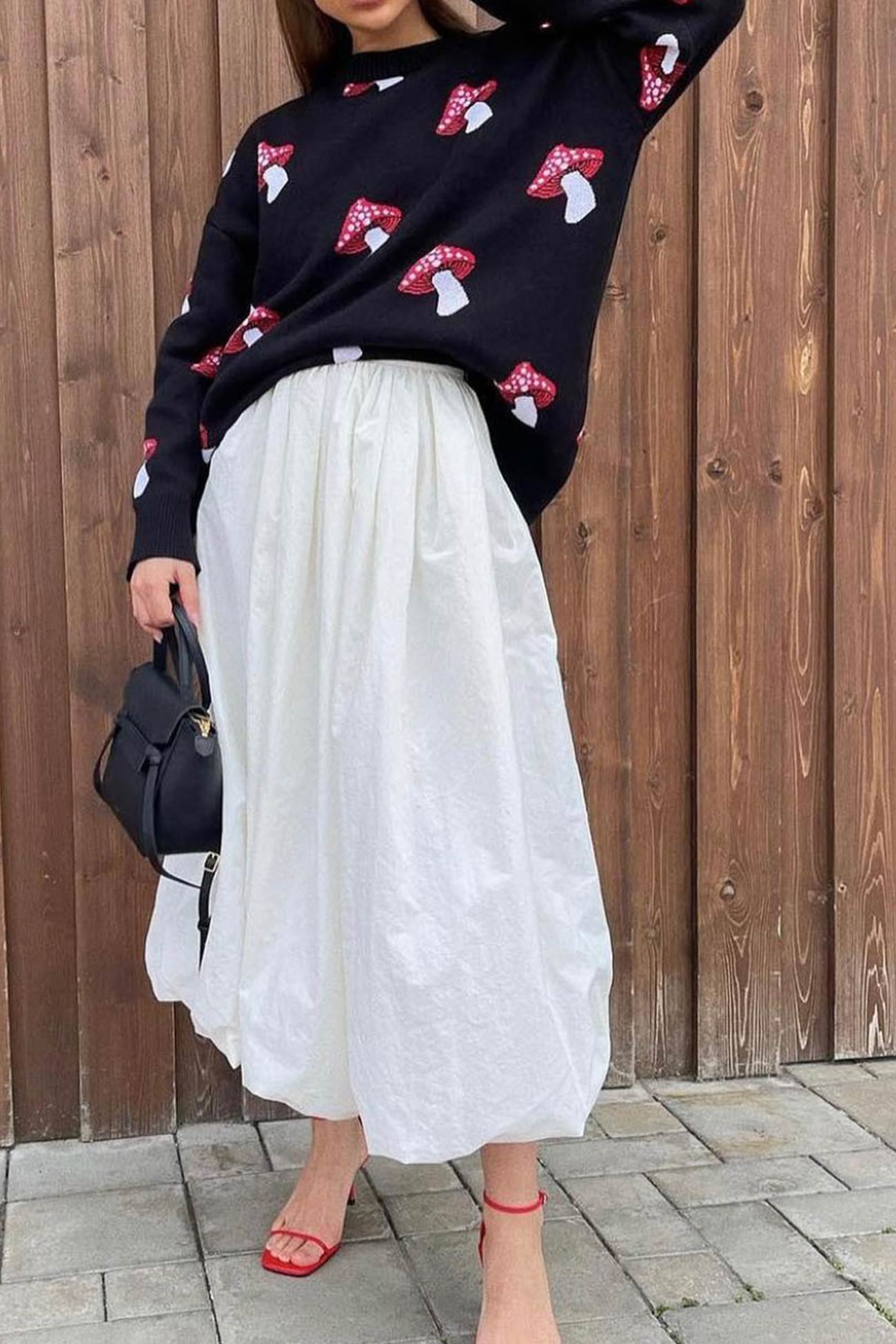 Julia | Mushroom graphic sweater