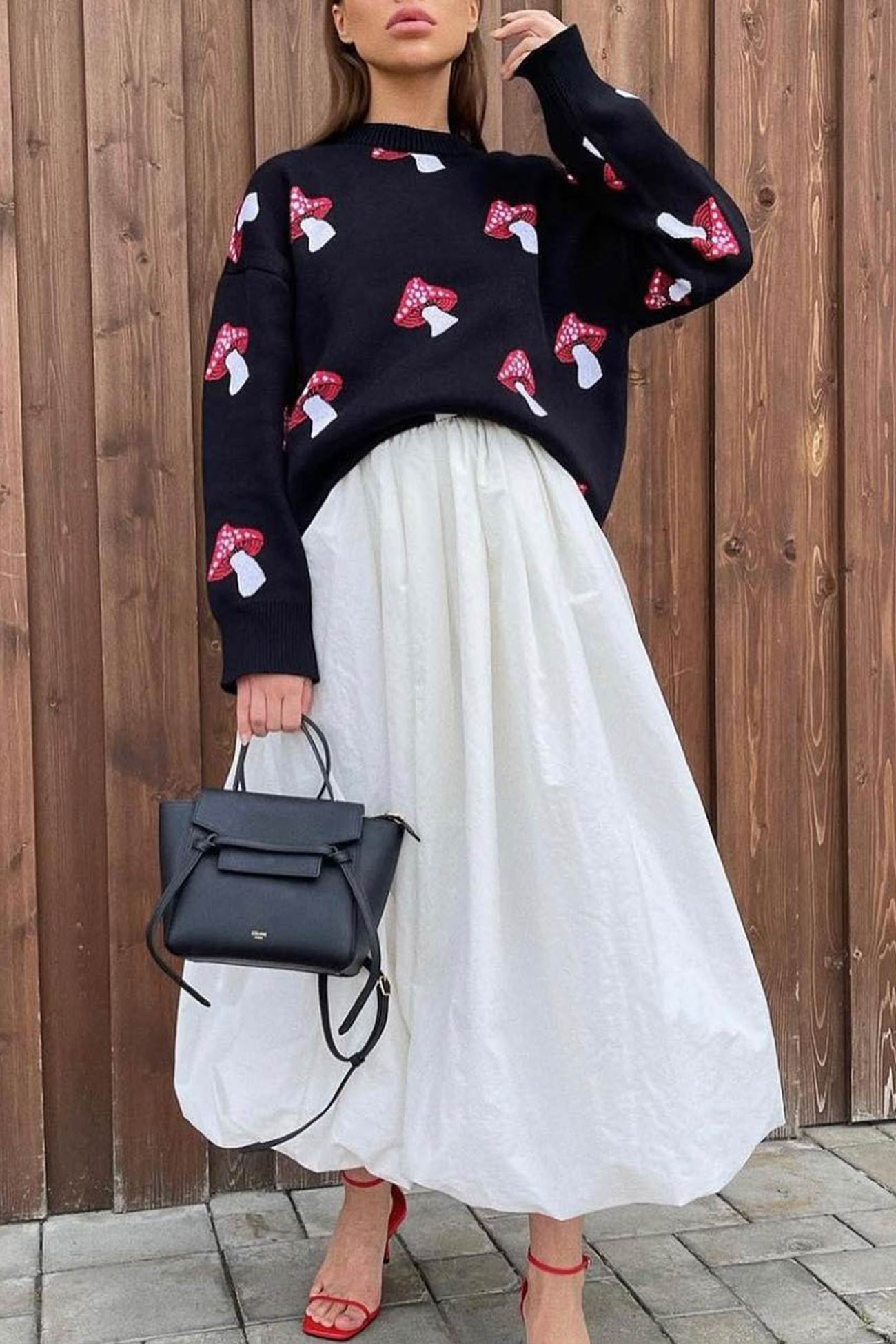 Julia | Mushroom graphic sweater