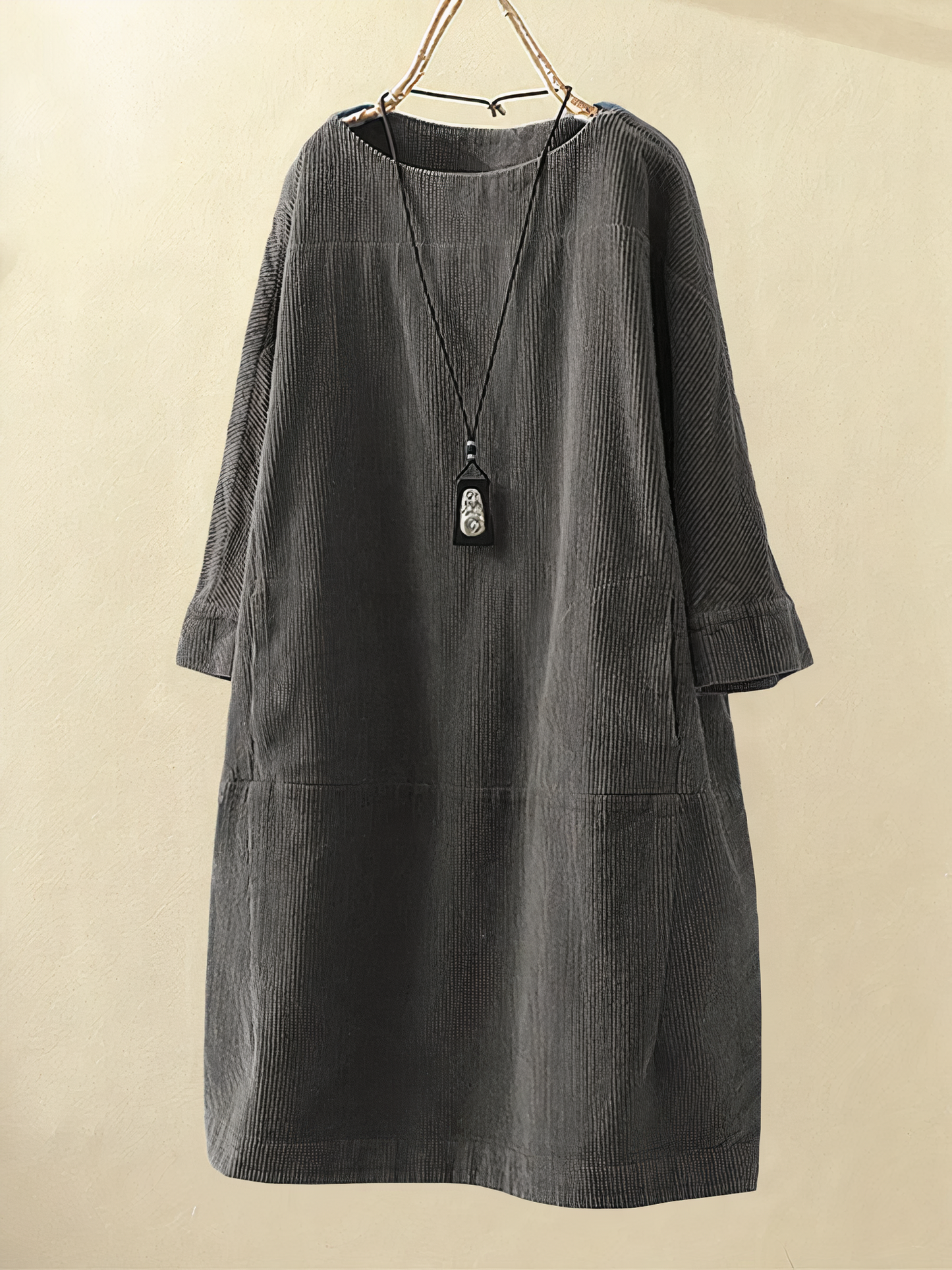 Tracy® | Loose And Comfortable Corduroy Dress