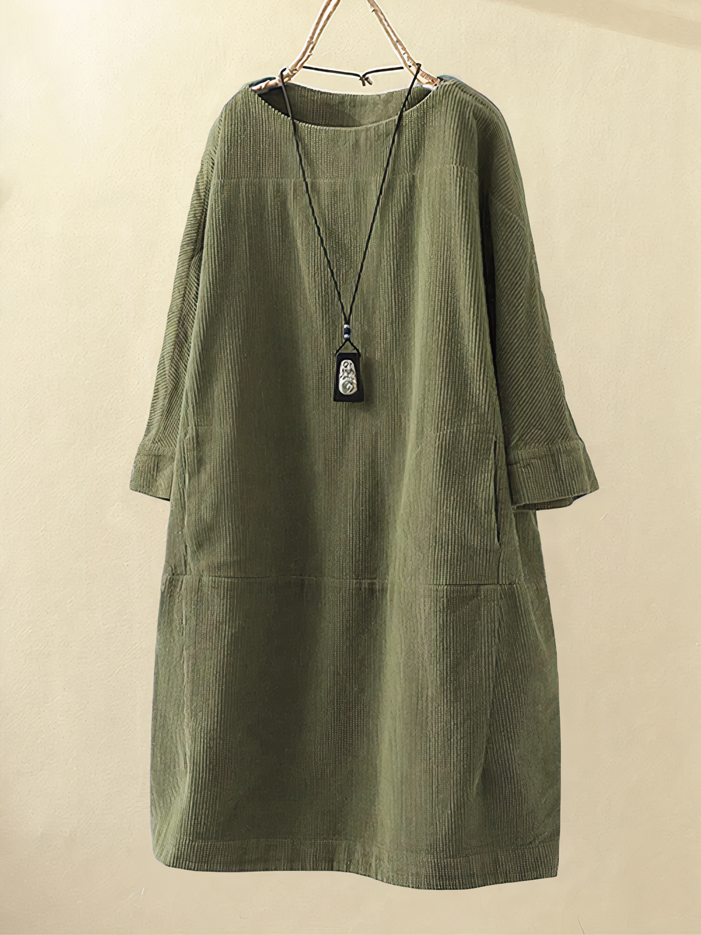 Fernanda® | A-Line Corduroy Dress