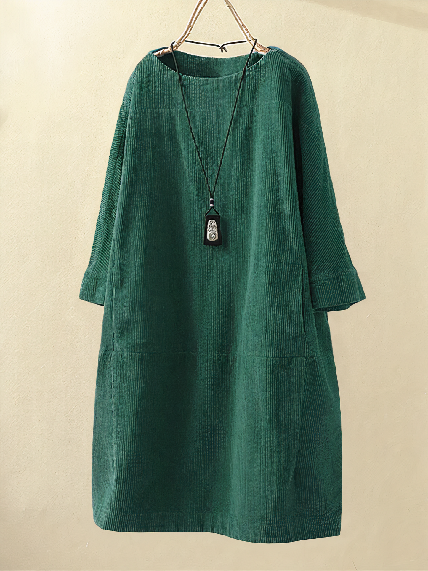 Fernanda® | A-Line Corduroy Dress