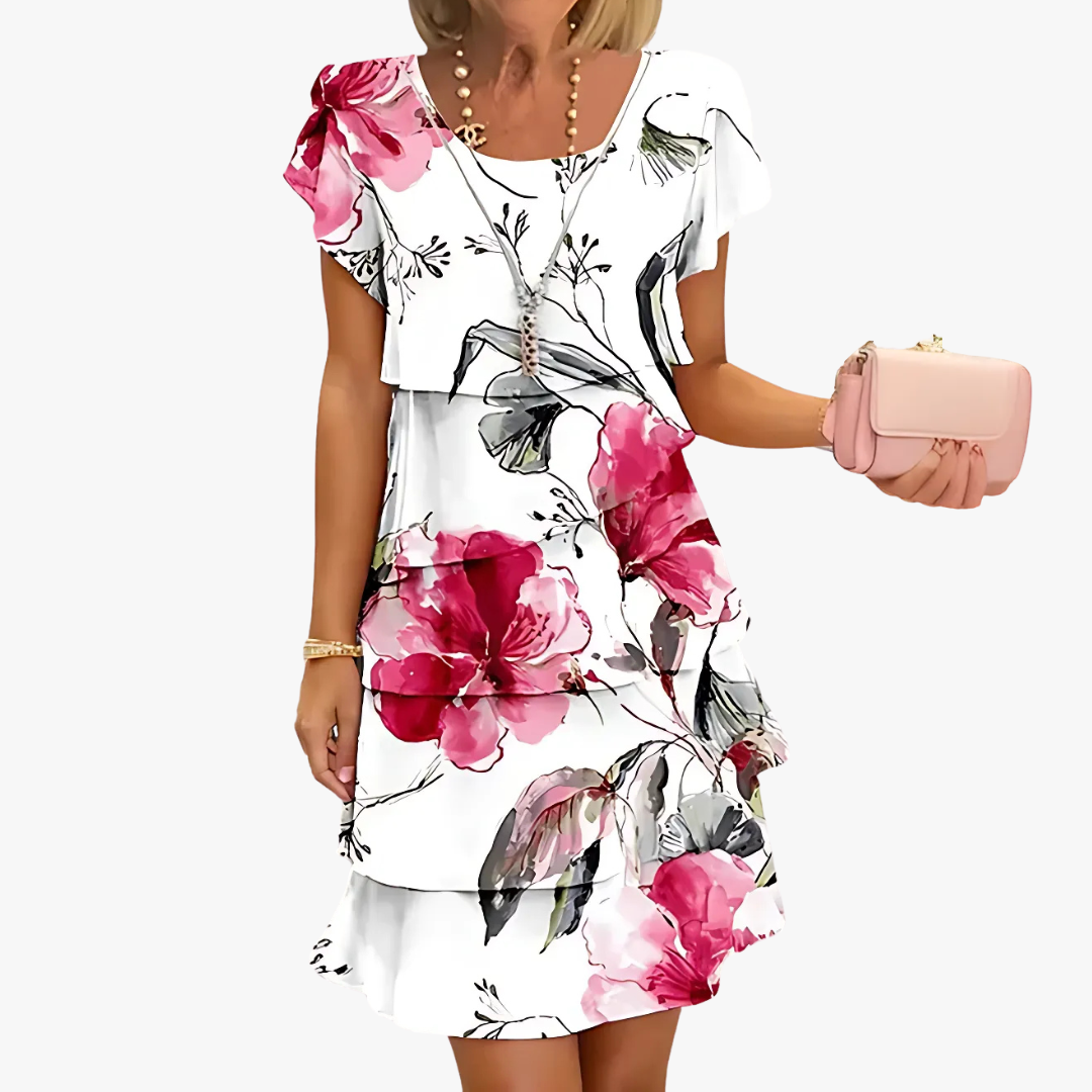 Claudia® | Elegant women's maxi dress with floral pattern