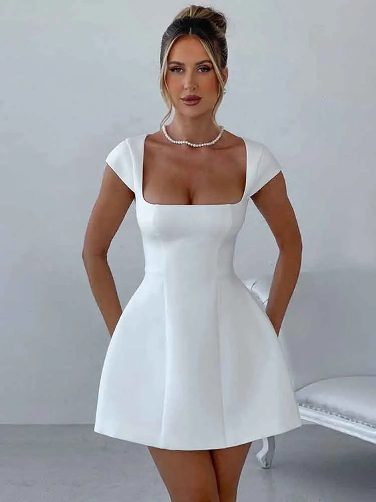 Elegant Backless Bodycon Mini Party Dress