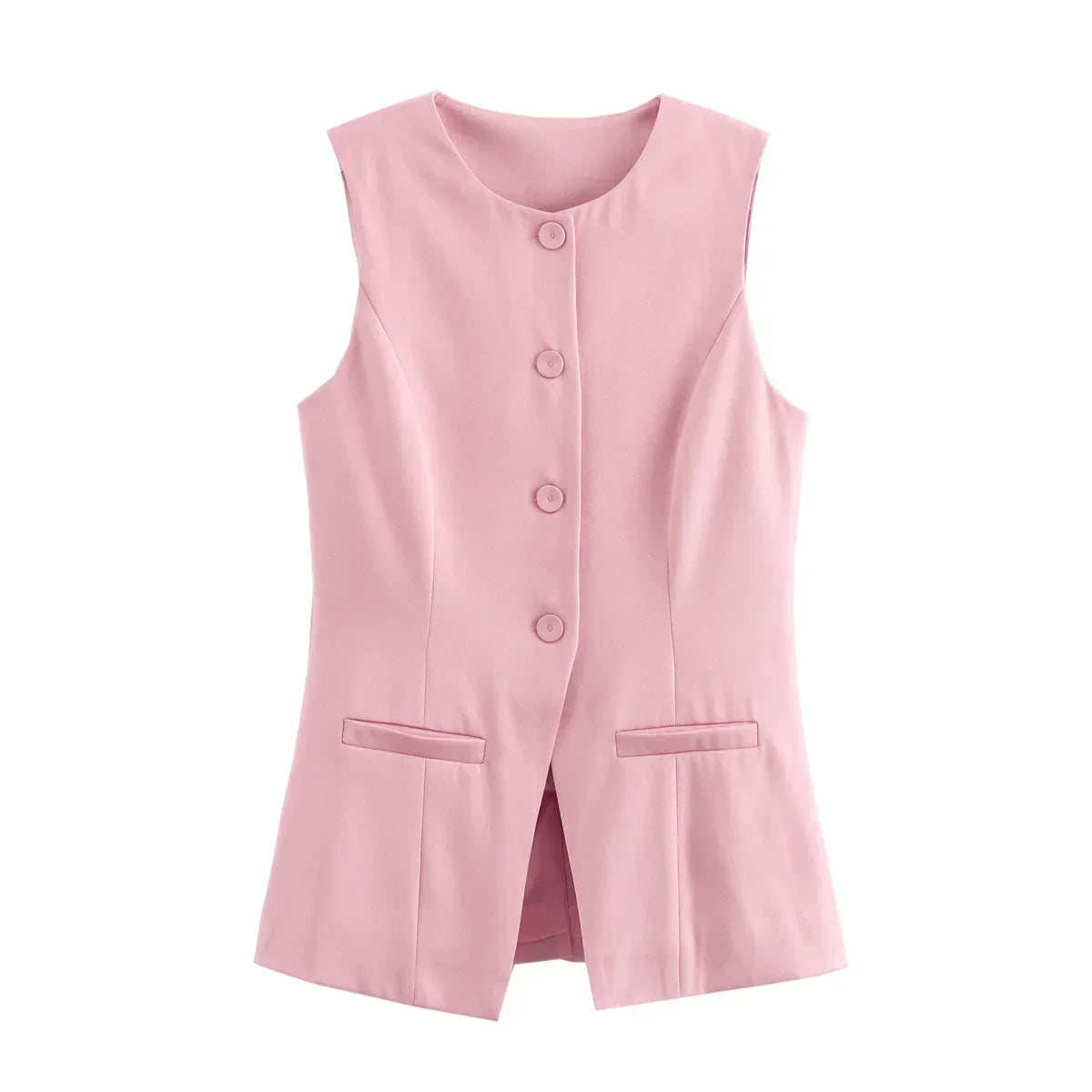 Pilar® | Elegant women's two-piece set vintage short sleeve button placket