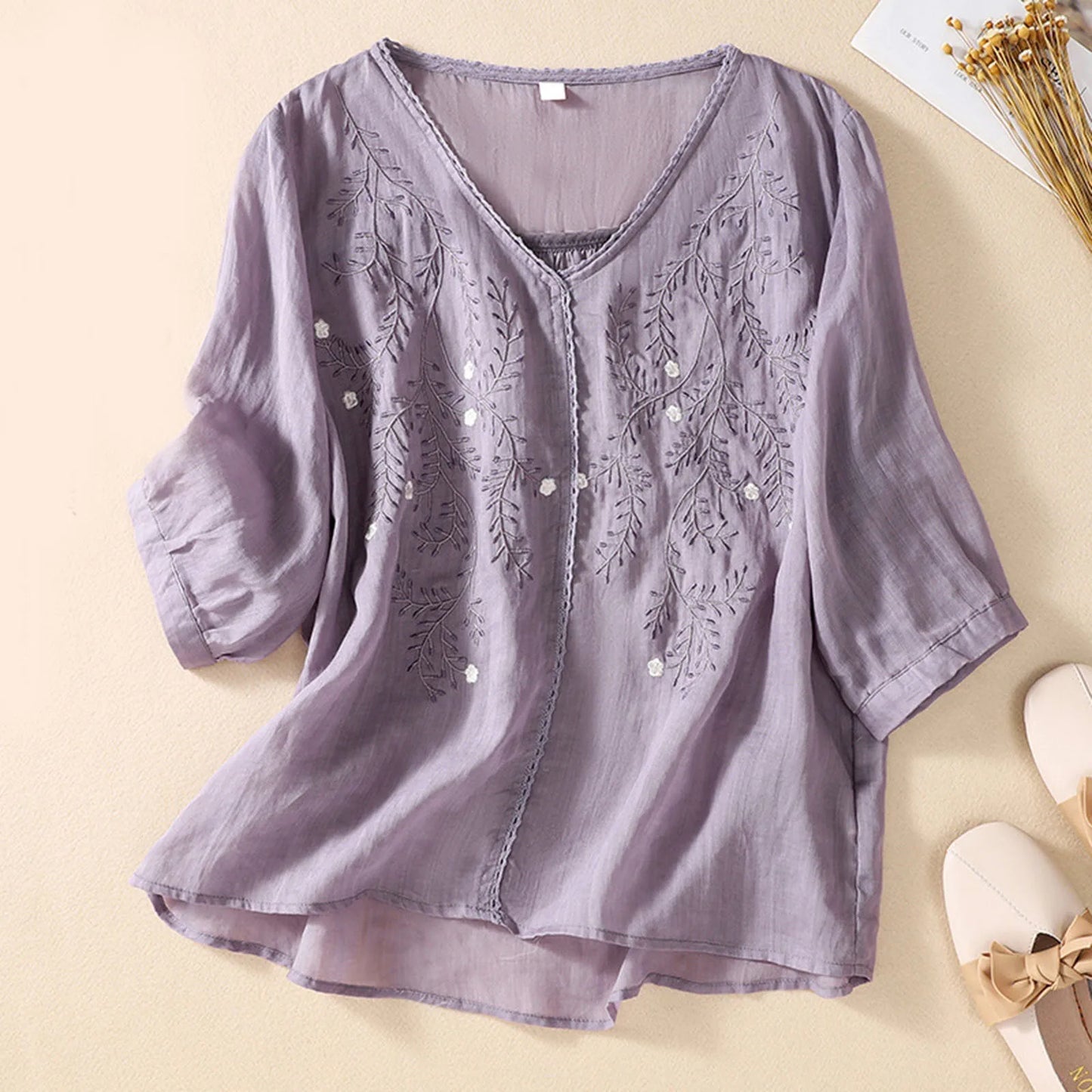 Giuliana® | Airy women's linen shirt