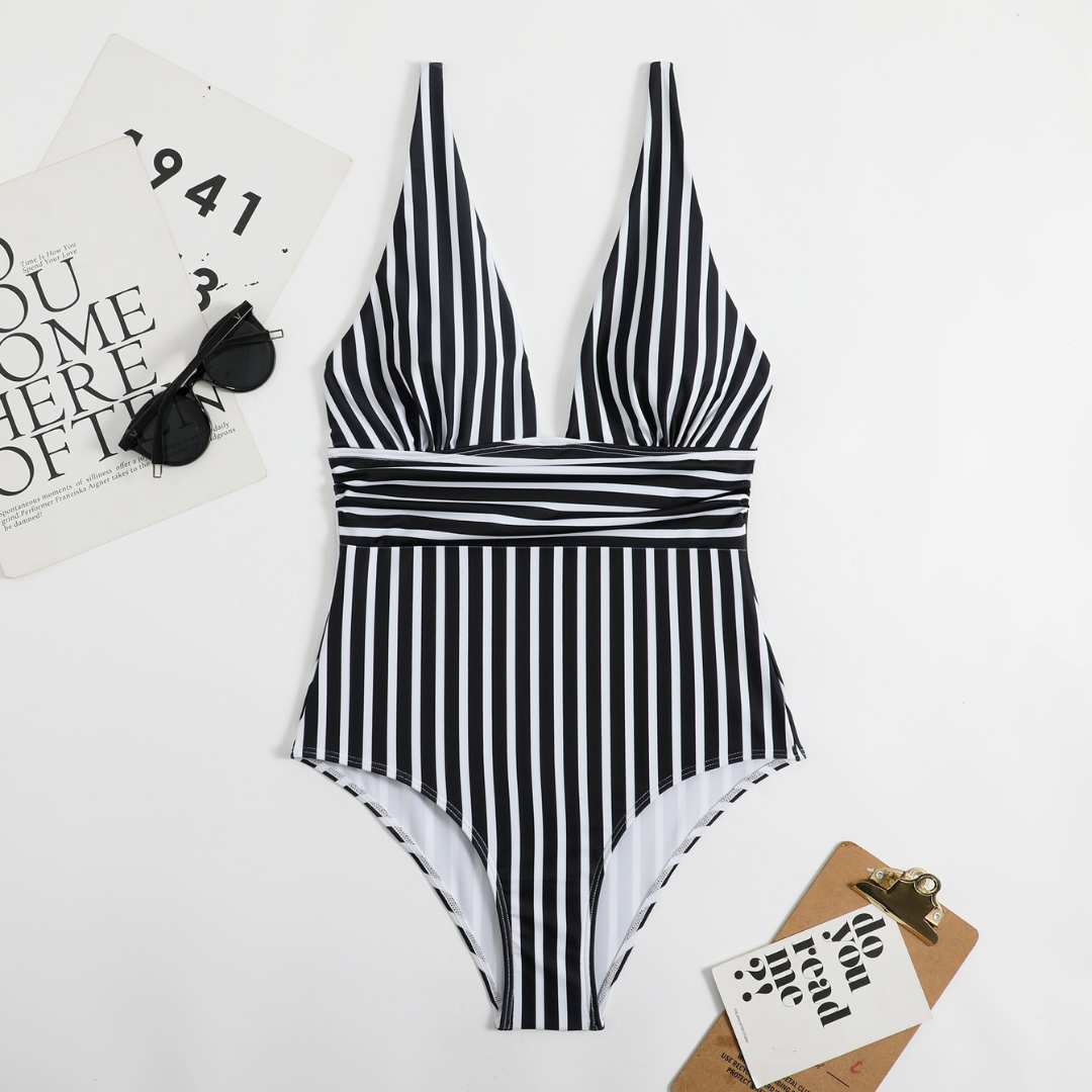 Louise® | One-Piece V-Neck Swimsuit