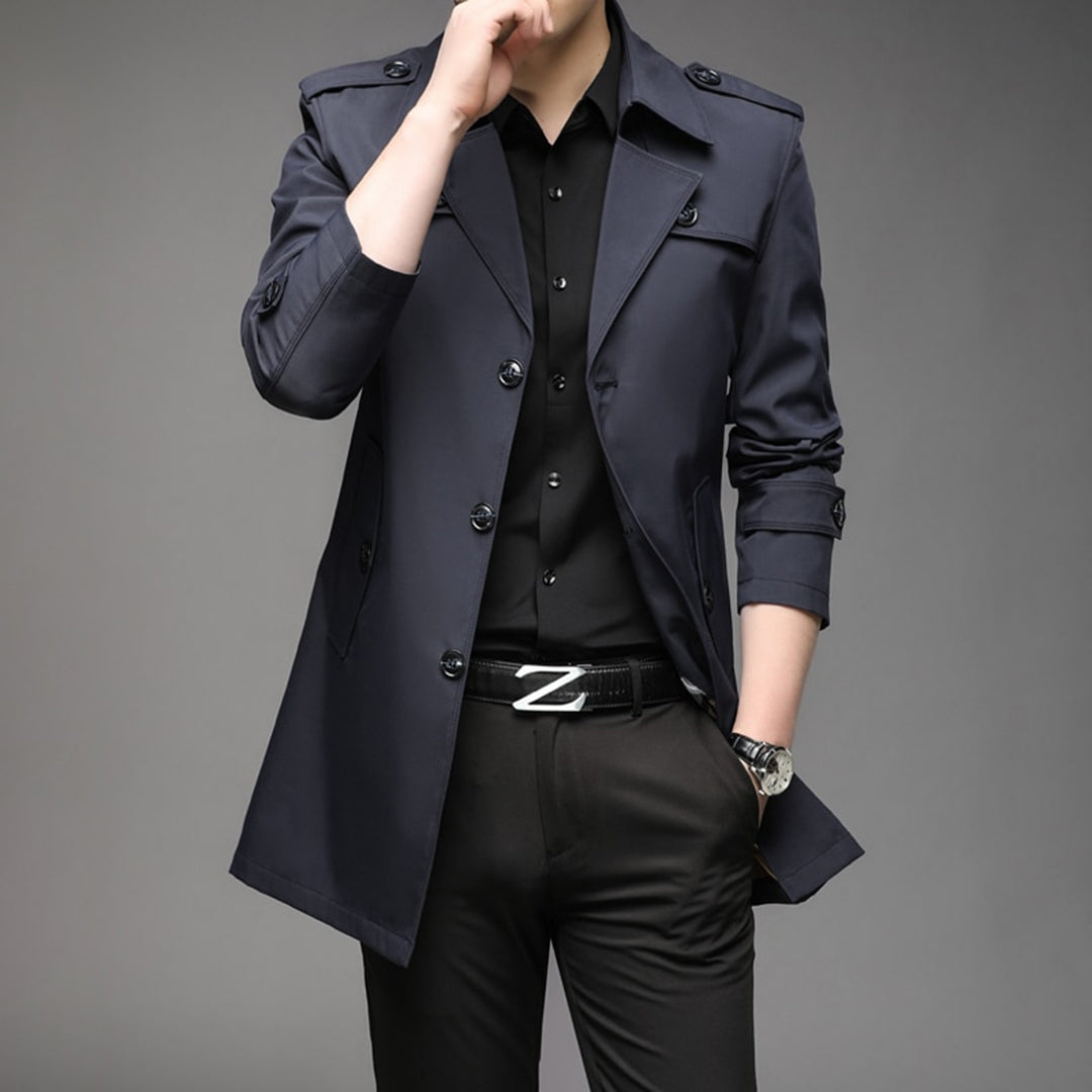 Richard | Men’s Single Breasted Lightweight Trench Coat