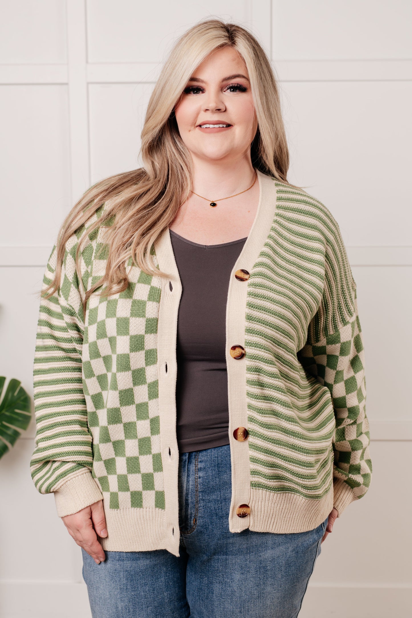 Diana | Button-down sweater knit cardigan