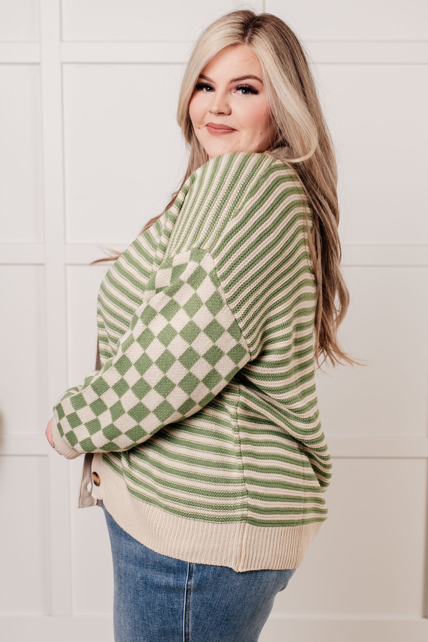 Diana | Button-down sweater knit cardigan