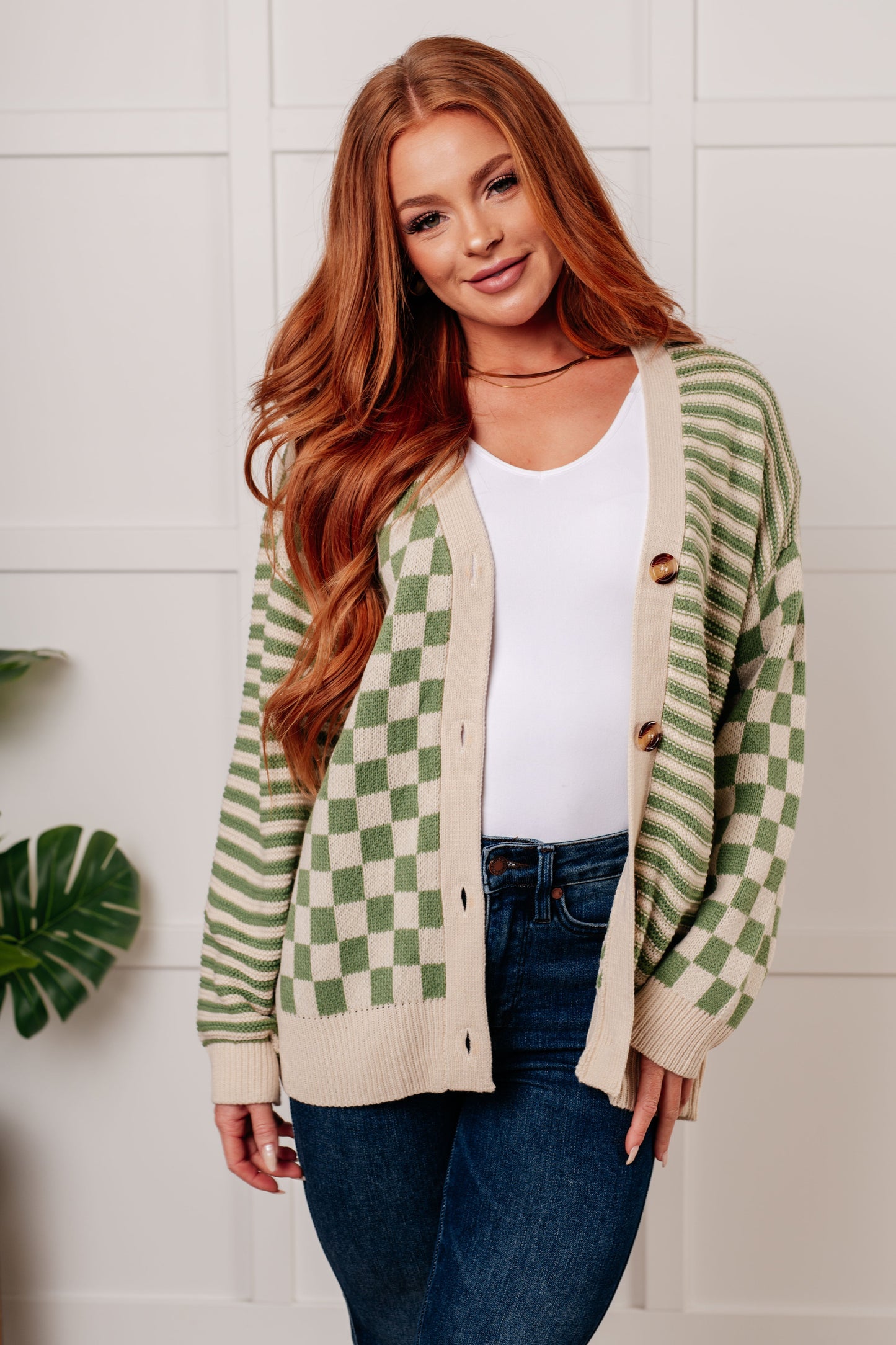 Diana | Button-down sweater knit cardigan