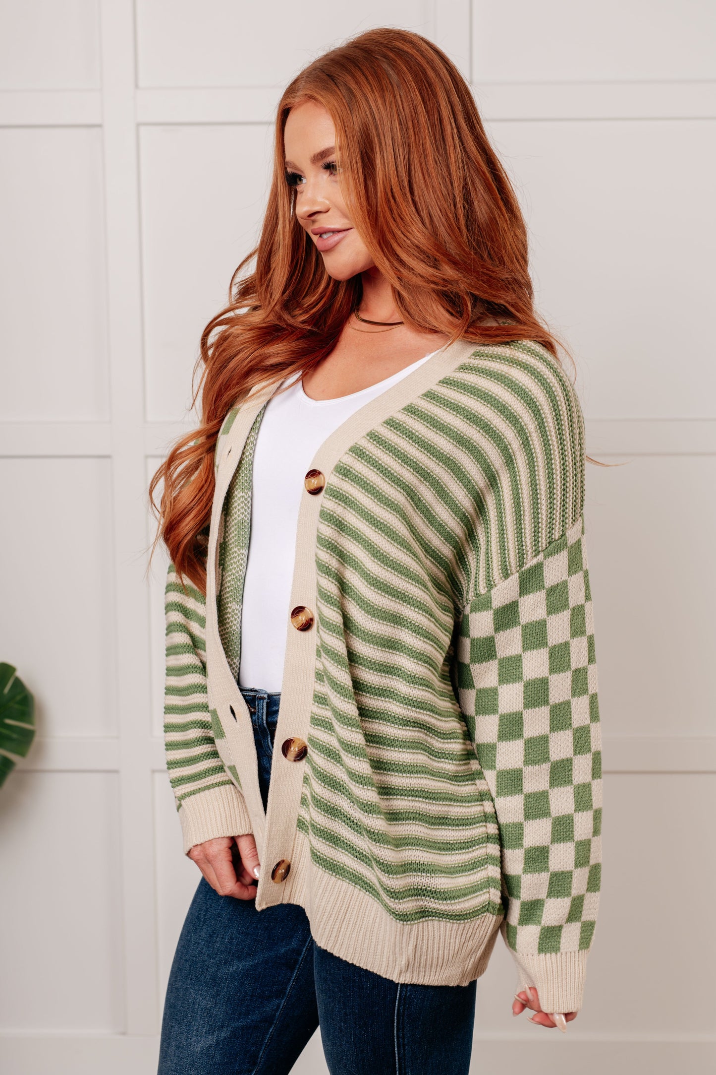 Diana | Button-down sweater knit cardigan