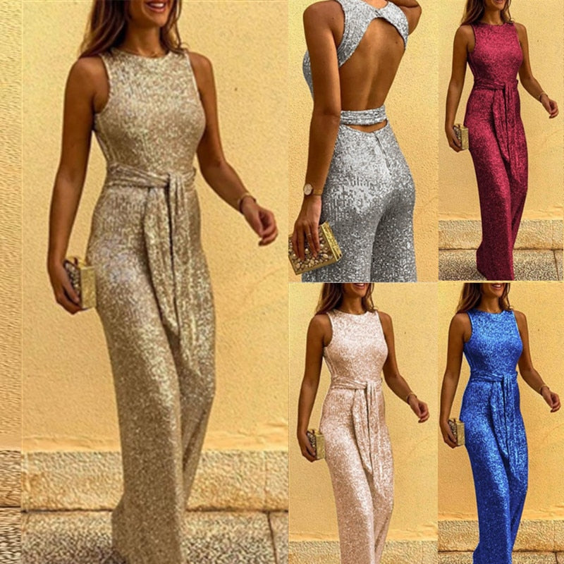Anahí® | Women's glitter jumpsuit