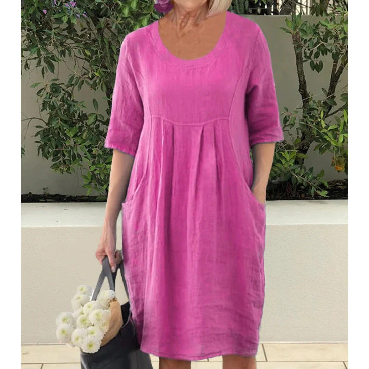 Sharon® | Women's short-sleeved vintage dress