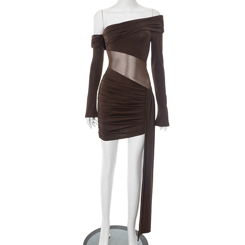 Juana® | Women'S Asymmetric Wrap Dress With Ruffles And Long Sleeves